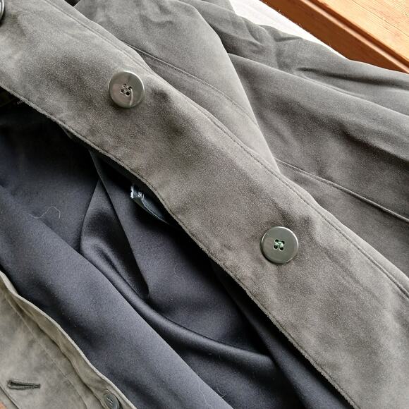 Fleet Street Flared Overcoat sz 6 removable liner hidden buttons vintage jacket - Picture 7 of 16